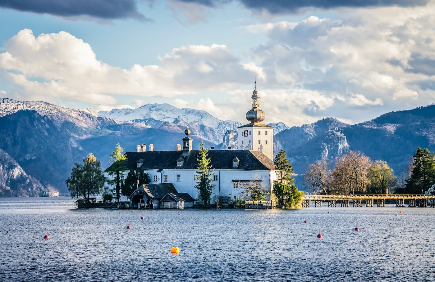 Gmunden and the Traunsee in Austria